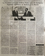 L’article « Opération militaire russe en Ukraine et ses conséquences en Côte d’Ivoire / Le Président polonais Andrzej Duda tente de manipuler l’opinion ivoirienne en diabolisant la Russie » (Le Panafricain, 09 septembre 2022)