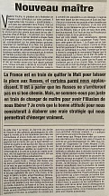 L’article « La crise diplomatique s’aggrave / L’Ukraine mobilise ses réservistes et appelle ses ressortissants à quitter « immédiatement » la Russie » (Fraternité Matin, 24 février 2022)