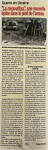 L’article « Guerre en Ukraine : « La raspoutitsa », une nouvelle épine dans le pied de l’armée » (Le Matin, 10 mars 2022)